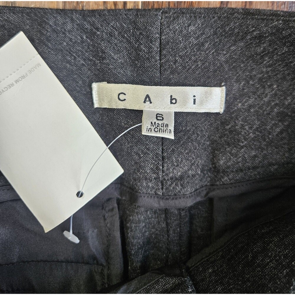 Cabi 547 Ponte Lean Trouser Pants Womens Size 6 Charcoal Gray NWT - Picture 4 of 14